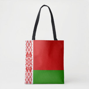 Koel Mode Wit-Rusland vlag Tote Bag