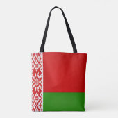 Koel Mode Wit-Rusland vlag Tote Bag (Achterkant)