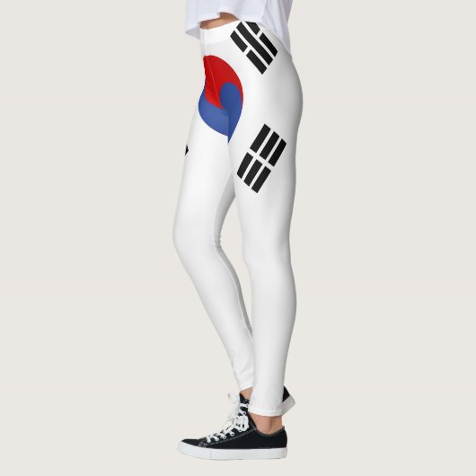 Koel Mode Zuid-Korea vlag Leggings (Links)
