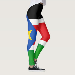 Koel Mode Zuid-Sudan vlag Leggings