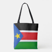 Koel Mode Zuid-Sudan vlag Tote Bag (Achterkant)