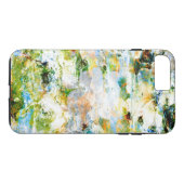 Koel modern Abstract groen schilderontwerp Case-Mate iPhone Case (Achterkant (Horizontaal))