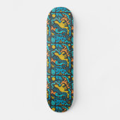 Koel Modern Abstract, kleurrijk Geometrisch Persoonlijk Skateboard (Voorkant)
