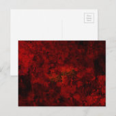 Koel, modern bloemenpatroon briefkaart (Voorkant / Achterkant)