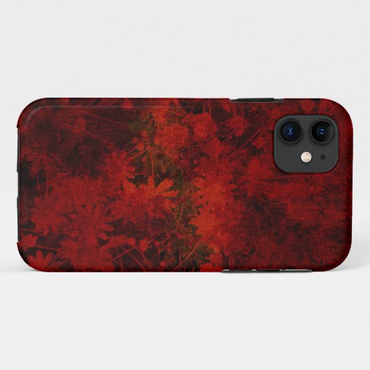 Koel, modern bloemenpatroon Case-Mate iPhone case (Achterkant (horizontaal))