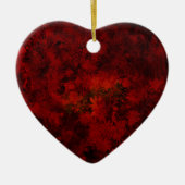 Koel, modern bloemenpatroon keramisch ornament (Voorkant)