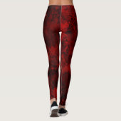 Koel, modern bloemenpatroon leggings (Achterkant)
