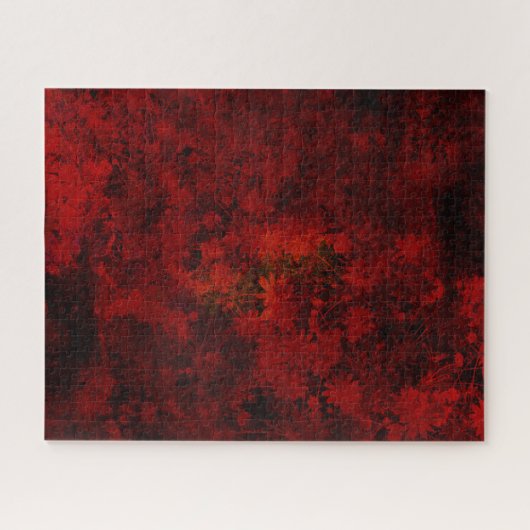 Koel, modern bloemenpatroon legpuzzel (Horizontaal)