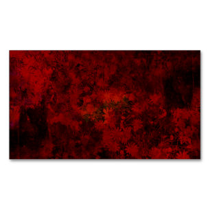 Koel, modern bloemenpatroon magnetisch visitekaartje