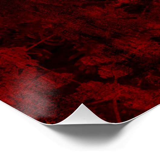 Koel, modern bloemenpatroon perfect poster (Hoek)