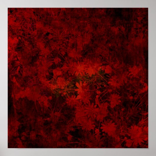 Koel, modern bloemenpatroon poster (Voorkant)