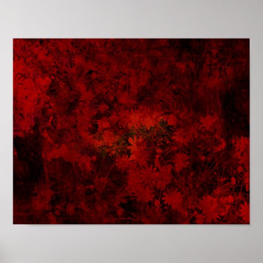 Koel, modern bloemenpatroon poster (Voorkant)