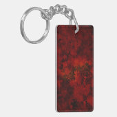 Koel, modern bloemenpatroon sleutelhanger (Voorkant Links)