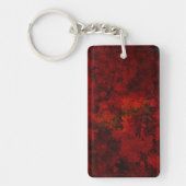 Koel, modern bloemenpatroon sleutelhanger (Voorkant)