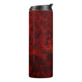 Koel, modern bloemenpatroon thermosbeker (Gedraaid links)