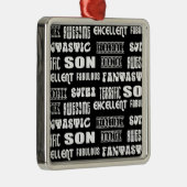 Koel Modern Design 4 Sons Positieve woorden Metalen Ornament (Rechts)