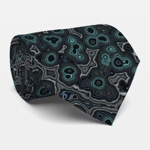 Koel modern donker teal grijs marmer graniet patro stropdas