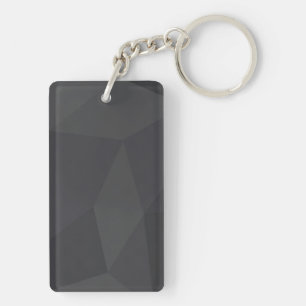 Koel, modern, elegant, trendy trapezoïde vormen sleutelhanger