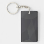 Koel, modern, elegant, trendy trapezoïde vormen sleutelhanger (Voorkant)