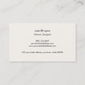 Koel Modern Hot Pink Abstract geometrisch Visitekaartje (Achterkant)