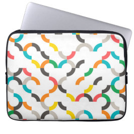Koel, modern, kleurrijk, trendy cirkelvormig laptop sleeve