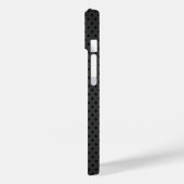 Koel modern metalachtig zilver zwart   Case-Mate iPhone case (Achterkant / Links)