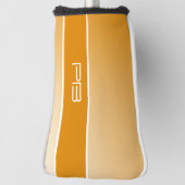 Koel Modern Minimalist Initialen Gradiënt Sinaasap Golfheadcover (Draai 90)