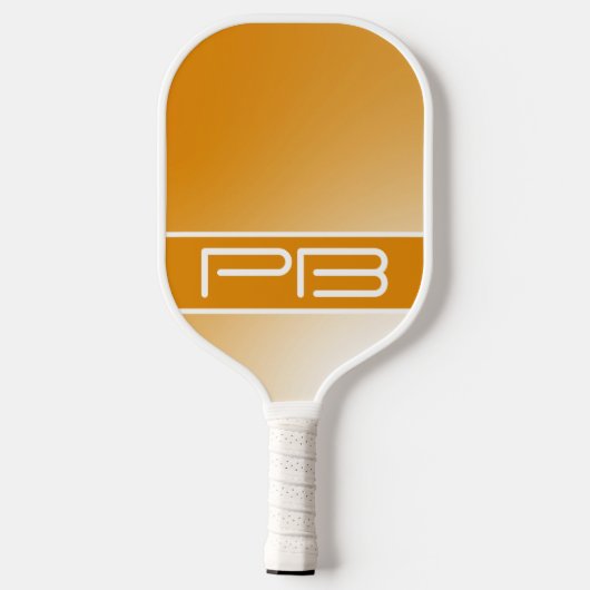 Koel Modern Minimalist Initialen Gradiënt Sinaasap Pickleball Paddle (Achterkant)