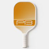 Koel Modern Minimalist Initialen Gradiënt Sinaasap Pickleball Paddle (Voorkant)