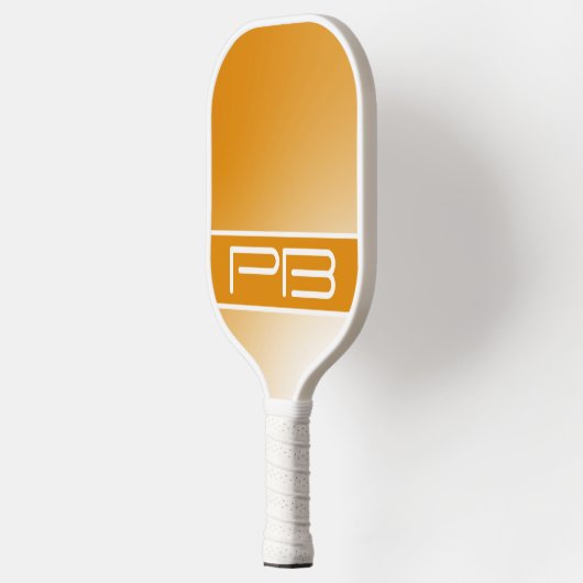 Koel Modern Minimalist Initialen Gradiënt Sinaasap Pickleball Paddle (Links)