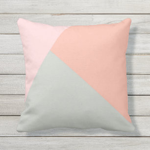 Koel modern pastel kleuren abstract patroon buitenkussen