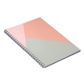 Koel modern pastel kleuren abstract patroon notitieboek (Rechterzijde)