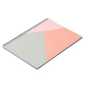 Koel modern pastel kleuren abstract patroon notitieboek (Linkerzijde)