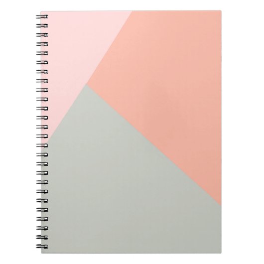 Koel modern pastel kleuren abstract patroon notitieboek (Voorkant)