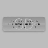 Koel modern retouradres etiket