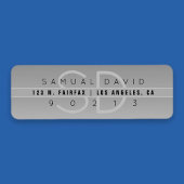 Koel modern retouradres etiket