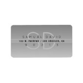 Koel modern retouradres etiket (Voorkant)