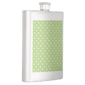 koel, modern wit en limoengroen polka stippen flacon (Rechts)