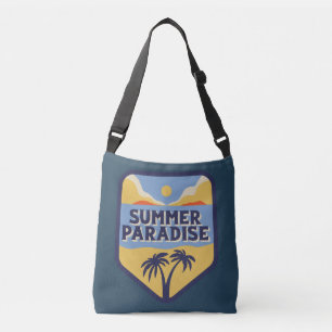Koel modern  zomergeschenk Zeemacht en geel Crossbody Tas