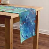 Koel Moderne Abstracte acrylArt Table Runner Korte Tafelloper (Voorbeeld)