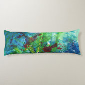 Koel Moderne Abstracte acrylkunststofklooster Lichaamskussen (Achterkant)