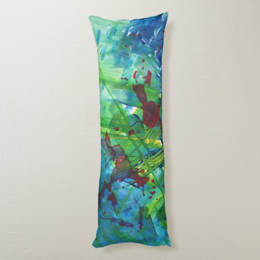 Koel Moderne Abstracte acrylkunststofklooster Lichaamskussen (Achterkant (Verticaal))