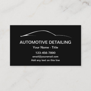 Koel moderne autodecoratie visitekaartje