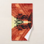 Koel moderne collage van historisch Rome in rood Handdoek (Handdoek)