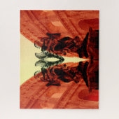 Koel moderne collage van historisch Rome in rood Legpuzzel (Verticaal)