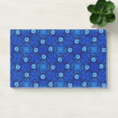Koel, moderne digitale kunst van blauw boze oogpat post-it® notes (Kantoor)