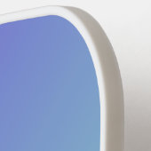 Koel Moderne Dubbele Initialen Gradiënt Paars Blau Pickleball Paddle (Links Detail)