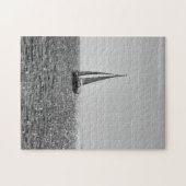 Koel moderne foto van zeilboot in de zomer legpuzzel (Horizontaal)