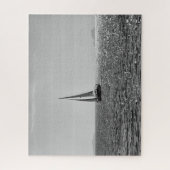 Koel moderne foto van zeilboot in de zomer legpuzzel (Verticaal)