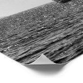 Koel moderne foto van zeilboot in de zomer poster (Hoek)